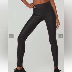 Alo Yoga Faux Leather Airbrush High-Waist Legging NWT
